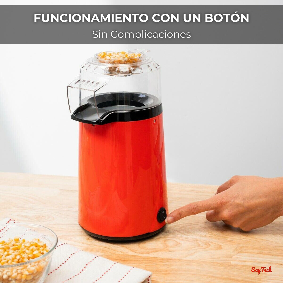 CRISPIFLIX®️ - PALOMITERA DE AIRE CALIENTE 1200W