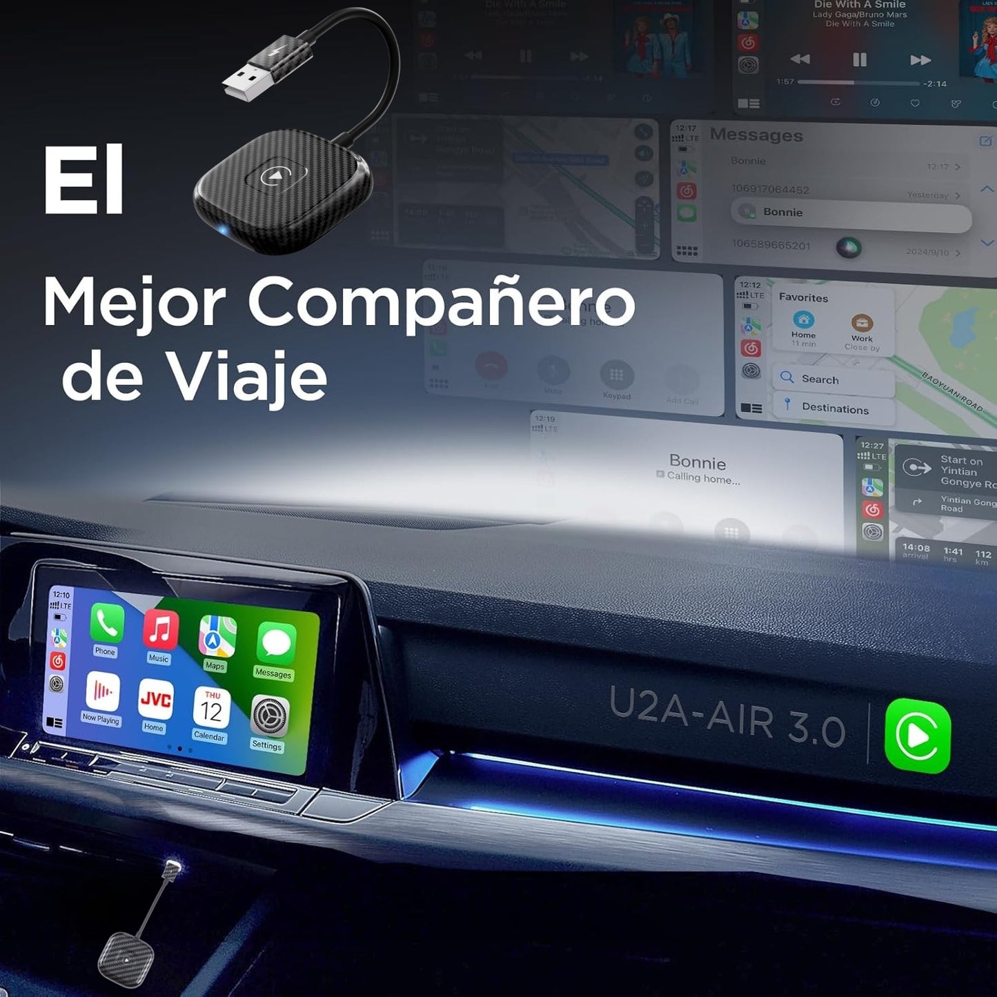 SayConnect® | CarPlay | Adaptador Inalámbrico para lPhone