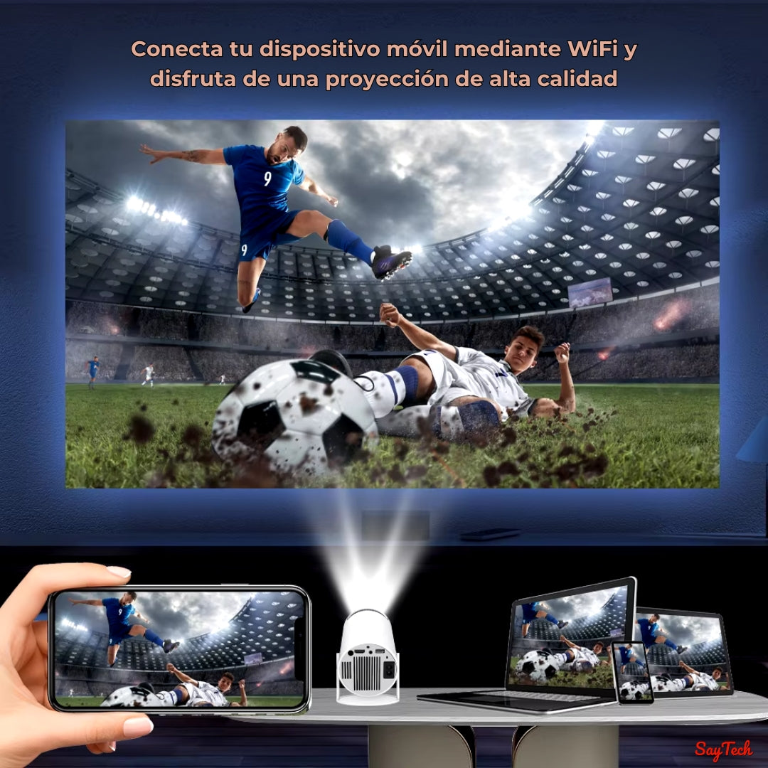 QUICKCAST®️ - PROYECTOR PORTÁTIL 4K HD 1080p