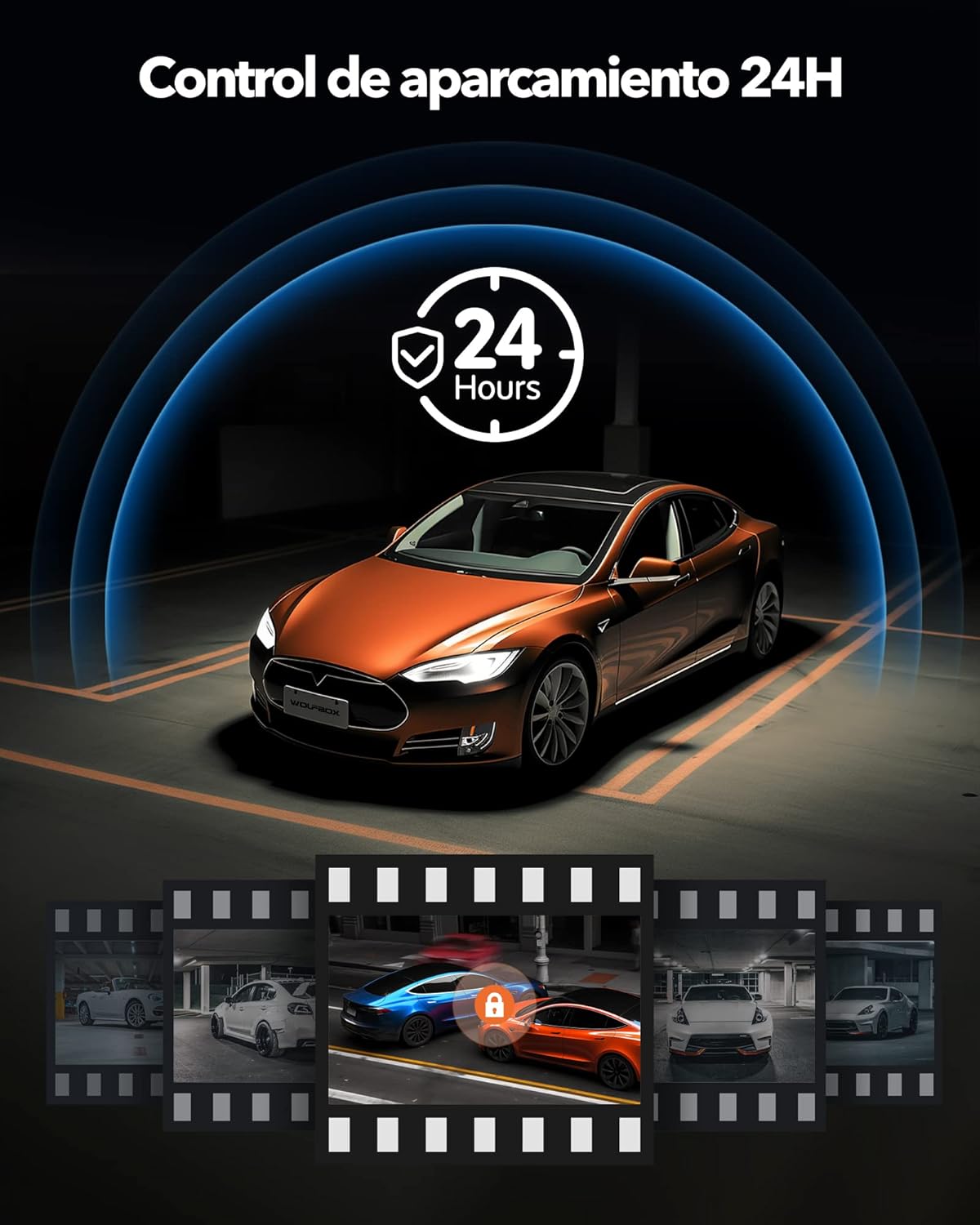 SafetyDrive PRO® | Dashcam 4k UHD | Con Cámara Trasera | Pantalla Táctil