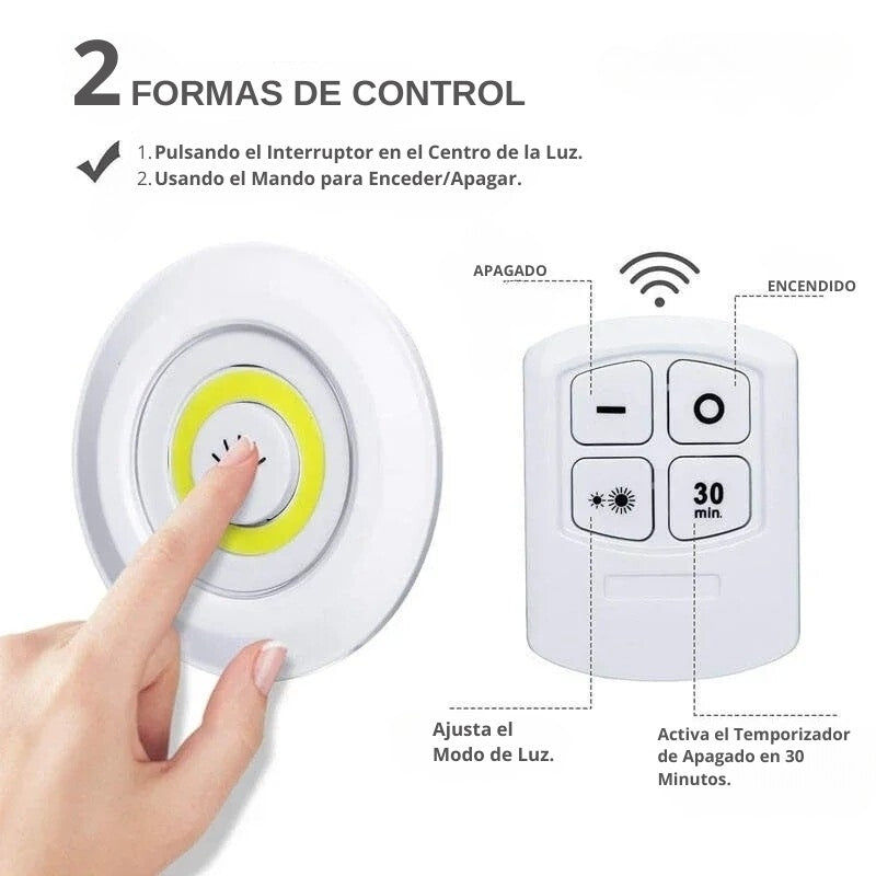Triluminous® | Luces LED Alta Intensidad | Temporizador | Mando Inalámbrico