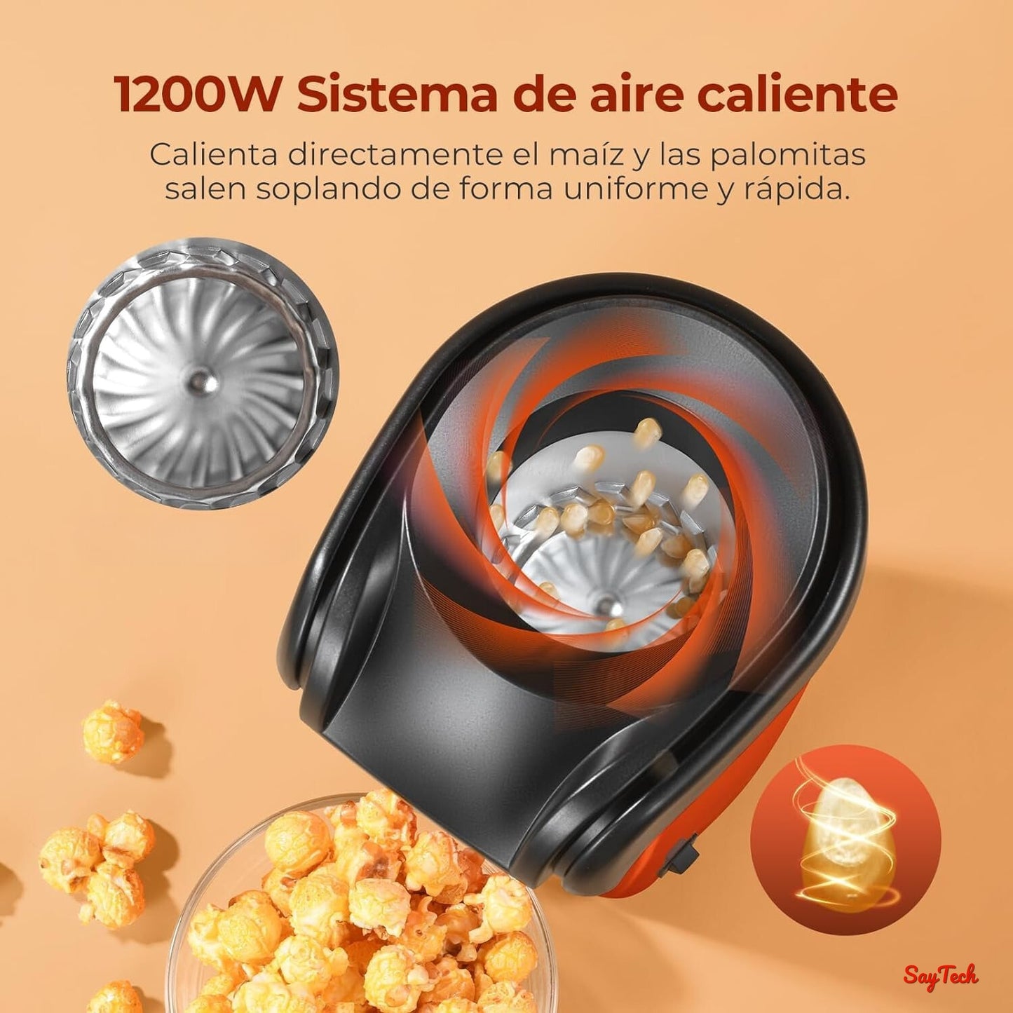 CRISPIFLIX®️ - PALOMITERA DE AIRE CALIENTE 1200W