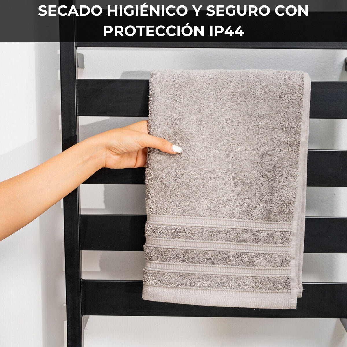 Warmessence® | Toallero Eléctrico de Pie o Pared | Temporizador 2-4h | 260W