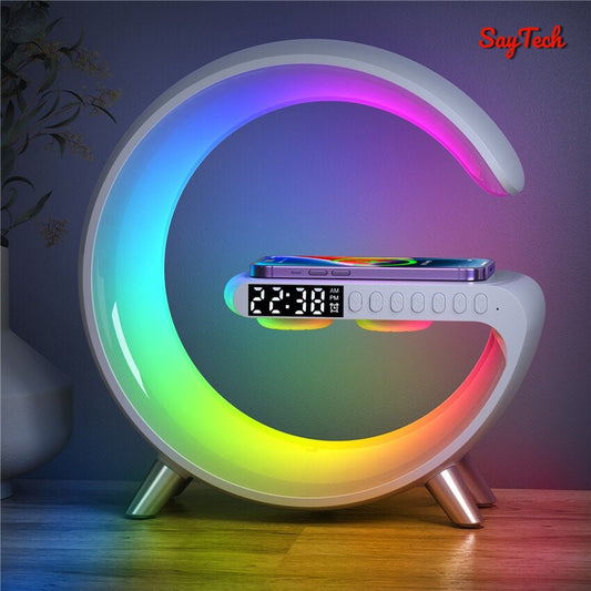 Glomagic® | Despertador Anti-Estrés | Altavoz, Cargador, Luces LED