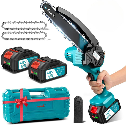 Titansaw® | Motosierra Inalámbrica | 2 Baterías 48V + Cargador | Accesorios Incluídos
