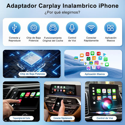 SayConnect® | CarPlay | Adaptador Inalámbrico para lPhone
